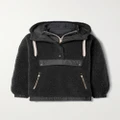 Brunello Cucinelli - Hooded Shell-trimmed Wool-blend Fleece Jacket - Gray - IT42