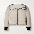 Brunello Cucinelli - Hooded Bead-embellished Quilted Down Ski Jacket - Beige - IT42