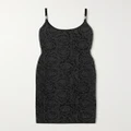 Versace - Embellished Metallic Jacquard-knit Dress - Black - IT38