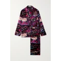 Olivia von Halle - Lila Printed Silk-satin Pajama Set - Pink - x small