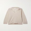 LESET - James Merino Wool Polo Shirt - Cream - x small