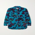 Diane von Furstenberg - Lala Floral-print Crepe Shirt - Turquoise - x small