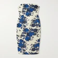Emilia Wickstead - Yulie Strapless Floral-print Taffeta-faille Midi Dress - Blue - UK 8