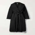 The Row - Francine Padded Oversized Belted Shell Coat - Black - x small