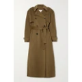 The Frankie Shop - Nikola Oversized Double-breasted Belted Wool And Cashmere-blend Trench Coat - Camel - large