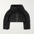 Rick Owens - Radiance Convertible Cropped Quilted Shell Down Jacket - Black - 0