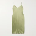 Joseph - Clea Silk-satin Midi Dress - Green - FR34