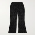 Missoni - Striped Metallic Crochet-knit Flared Pants - Dark gray - IT40