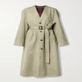Balenciaga - Oversized Belted Cotton-drill Trench Coat - Beige - FR34