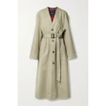 Balenciaga - Oversized Belted Cotton-drill Trench Coat - Beige - FR34