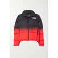 The North Face - 1996 Nuptse Cropped Quilted Dégradé Recycled-shell Down Jacket - Red - x small