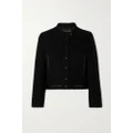 Proenza Schouler - Faux Leather-trimmed Bouclé-tweed Jacket - Black - US4