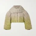 Rick Owens - Radiance Convertible Quilted Shell Down Jacket - Green - 0
