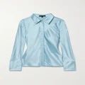 Joseph - Brunel Silk-satin Shirt - Blue - FR34