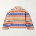 The Elder Statesman - Hazy Fair Isle Cashmere Turtleneck Sweater - Multi - x small