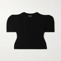 TOM FORD - Ribbed Wool Sweater - Black - xx small