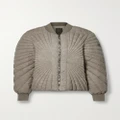 Rick Owens - Radiance Flight Quilted Shell Down Bomber Jacket - Beige - 0
