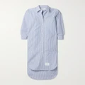 Thom Browne - Striped Cotton-poplin Midi Shirt Dress - Blue - IT42