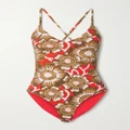 Mara Hoffman - Emma Floral-print Swimsuit - Red - small