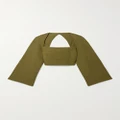 Mara Hoffman - + Net Sustain Julia Cropped Cutout Tencel™ Lyocell And Linen-blend Top - Green - US0