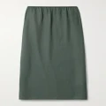 Tibi - Twill Midi Skirt - Green - medium