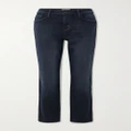 L'AGENCE - Marjorie Cropped Mid-rise Straight-leg Jeans - Indigo - 25