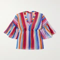 Missoni - Mare Striped Cotton And Silk-blend Voile Mini Dress - Multi - IT38