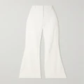 Balmain - Stretch-crepe Wide Leg Pants - White - FR36