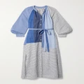 lemlem - + Net Sustain Makeda Belted Color-blocked Cotton-blend Maxi Dress - Blue - x small