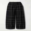 lemlem - + Net Sustain Desta Checked Cotton-blend Straight-leg Pants - Black - x small