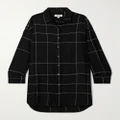 lemlem - + Net Sustain Mariam Checked Cotton-blend Shirt - Black - x small