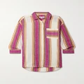 lemlem - + Net Sustain Mariam Striped Cotton-blend Shirt - Cream - x small