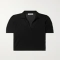 Gabriela Hearst - Frank Cashmere And Silk-blend Polo Shirt - Black - large