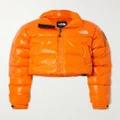 The North Face - Rusta 2.0 Embroidered Quilted Padded Glossed-shell Jacket - Orange - x small