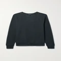 James Perse - Waffle-knit Cotton And Cashmere-blend Sweatshirt - Gray - 1