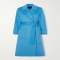 Joseph - Arline Belted Double-breasted Wool And Cashmere-blend Coat - Blue - FR34