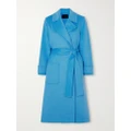 Joseph - Arline Belted Double-breasted Wool And Cashmere-blend Coat - Blue - FR34