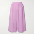 Joseph - Hulin Silk Crepe De Chine Wide-leg Pants - Pink - FR36