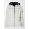 Moncler - Appliquéd Webbing-trimmed Quilted Shell Down Jacket - White - 0