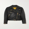 Versace - Icons Belted Leather Biker Jacket - Black - IT42