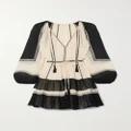Ulla Johnson - Loreli Embroidered Silk-crepon Mini Dress - Cream - US8