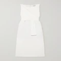 Brunello Cucinelli - Crepe Midi Wrap Dress - White - large