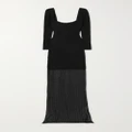 Givenchy - Lace-trimmed Jersey Maxi Dress - Black - FR34