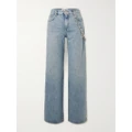 Loewe - Chain-embellished Mid-rise Straight-leg Jeans - Blue - FR38