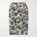 Ulla Johnson - Soraya Wrap-effect Floral-print Cotton-voile Midi Skirt - Multi - US2