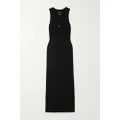 Givenchy - Embellished Ribbed Stretch-cotton Midi Dress - Black - medium