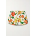 Stella McCartney - + Net Sustain Floral-print Twill Shorts - Yellow - IT34
