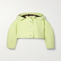 Ulla Johnson - Yves Cropped Cotton Hooded Jacket - Light green - medium