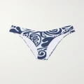Mara Hoffman - + Net Sustain Cece Printed Recycled Bikini Briefs - Navy - medium