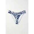 Mara Hoffman - + Net Sustain Cece Printed Recycled Bikini Briefs - Navy - large